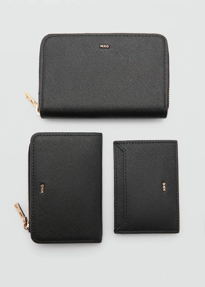 Saffiano-effect wallet