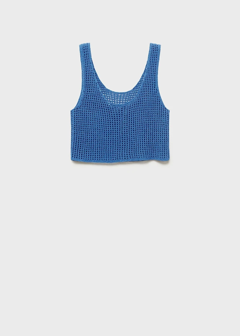 Knitted crop top