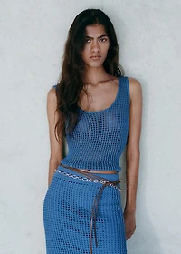 Knitted crop top