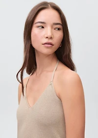 Knit halter top