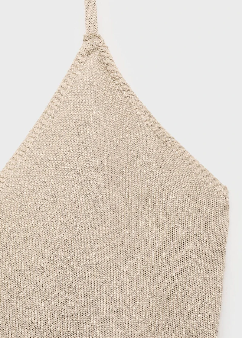 Knit halter top