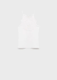 Crochet appliqué top