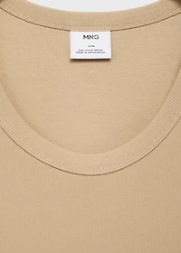 Slim-fit ribbed tank top