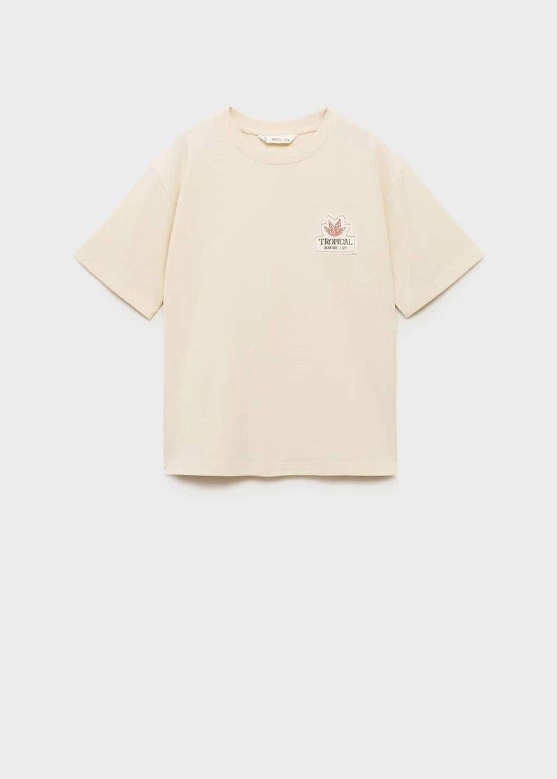 Tropical print T-shirt