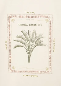 Tropical print T-shirt
