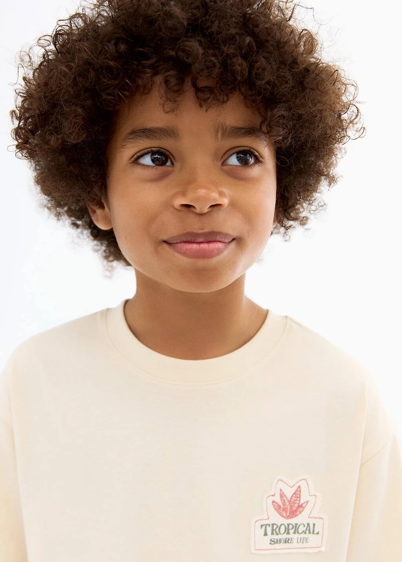 Tropical print T-shirt