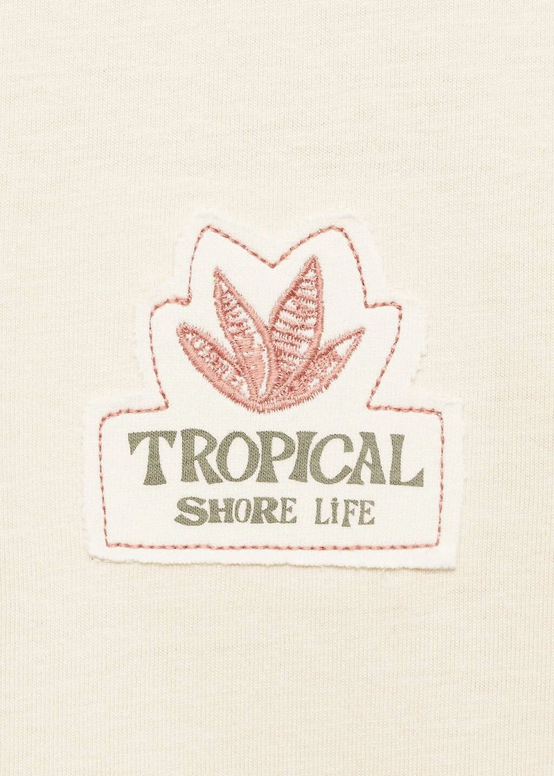 Tropical print T-shirt
