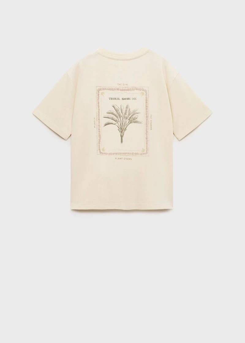 Tropical print T-shirt