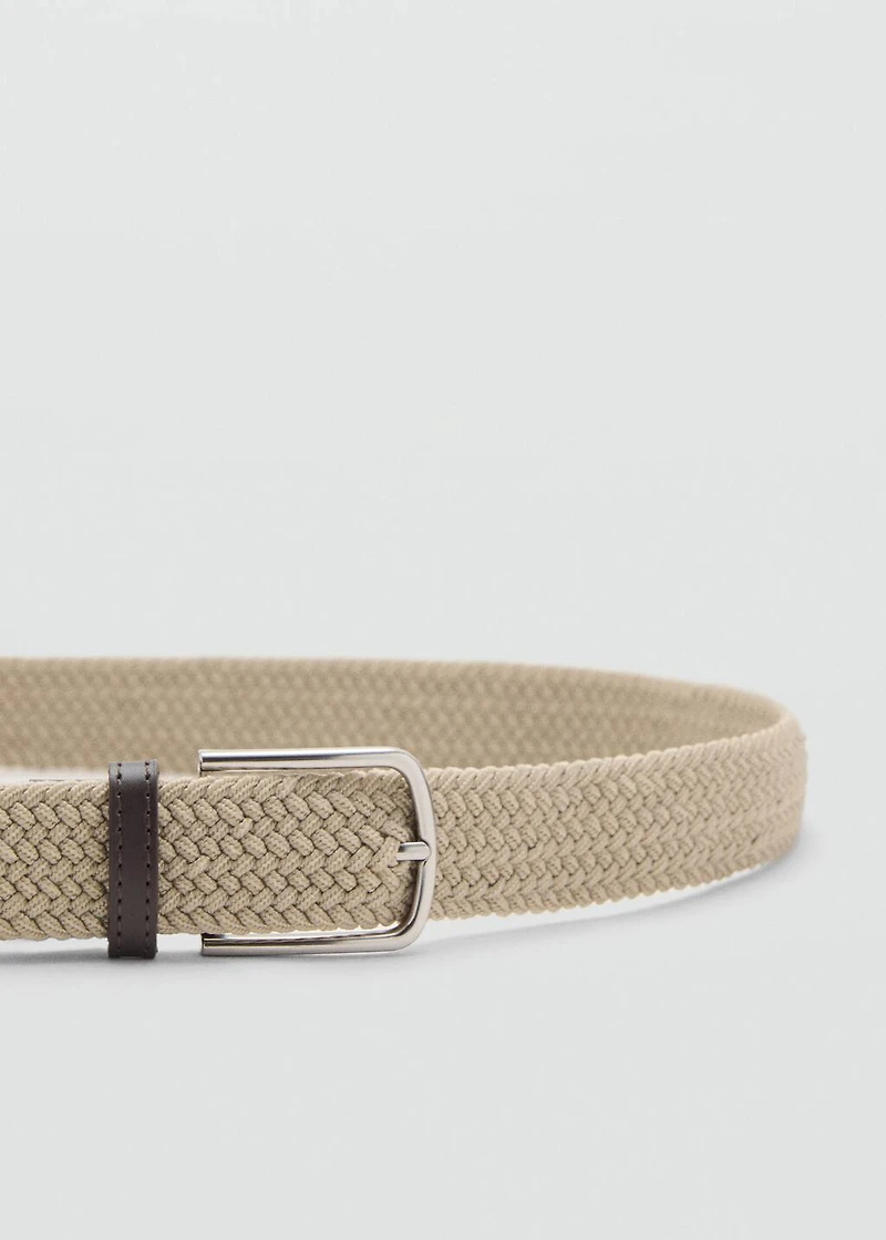 Braided elastic belt