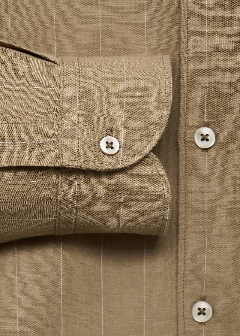 Linen pinstripe shirt