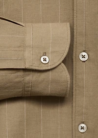 Linen pinstripe shirt