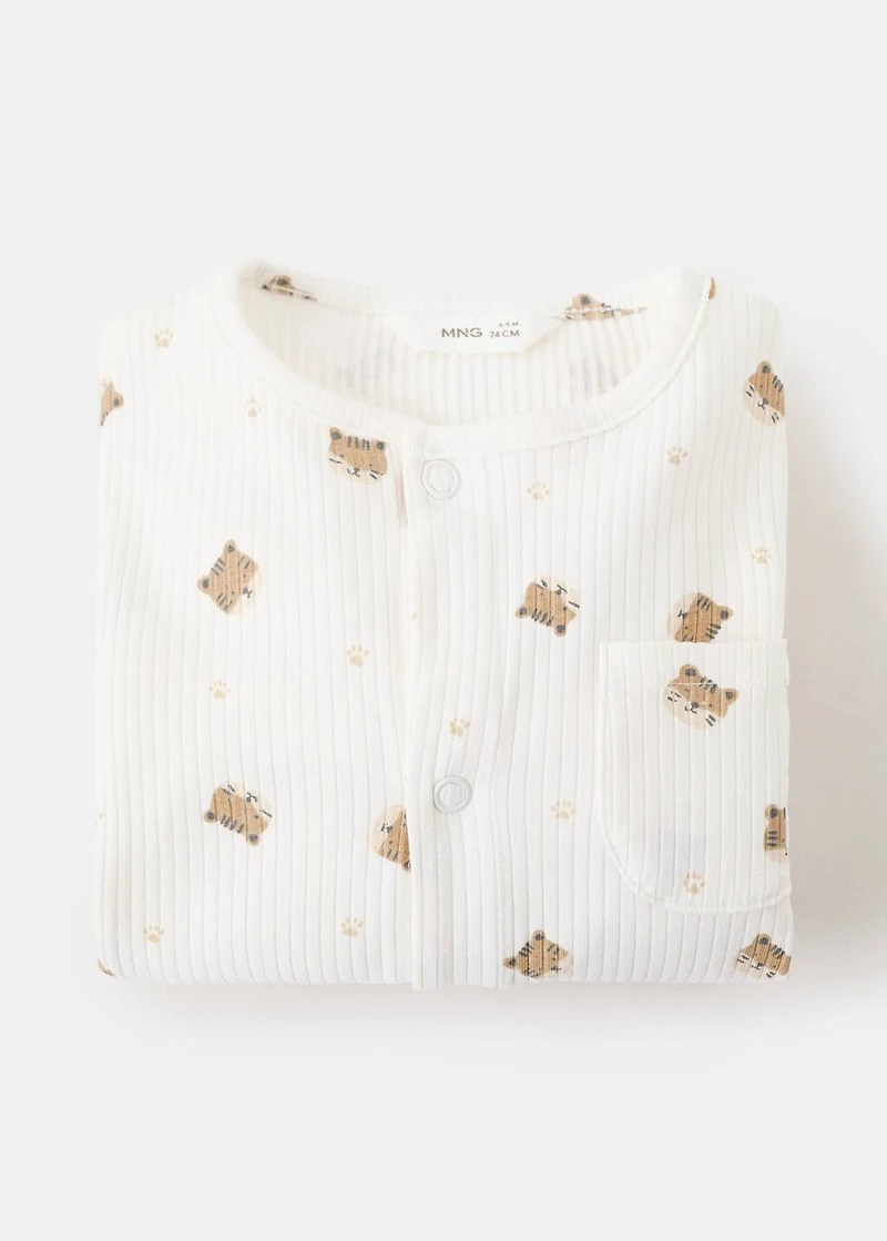 Printed long pyjamas