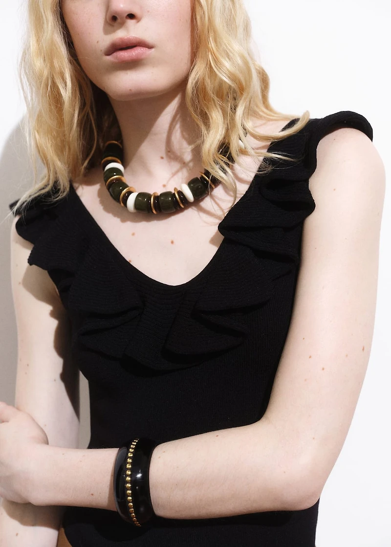 Ruffle knit top