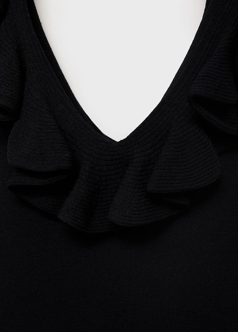Ruffle knit top