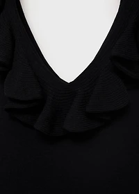 Ruffle knit top