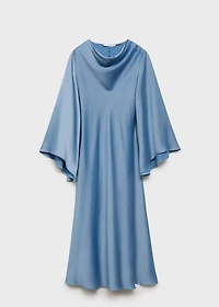 Long satin dress