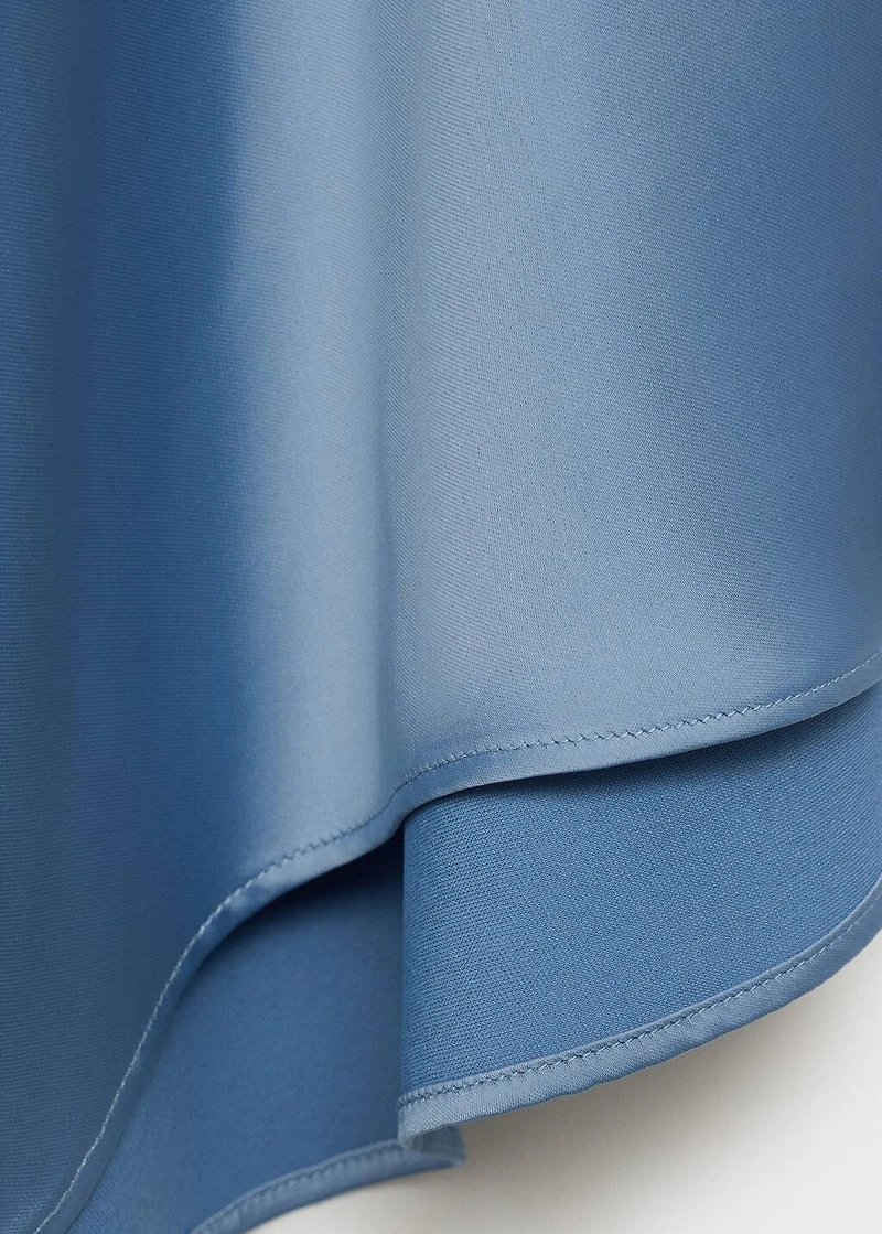 Long satin dress