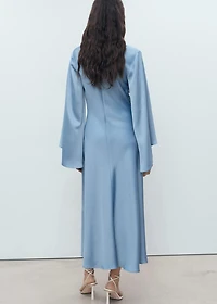 Long satin dress
