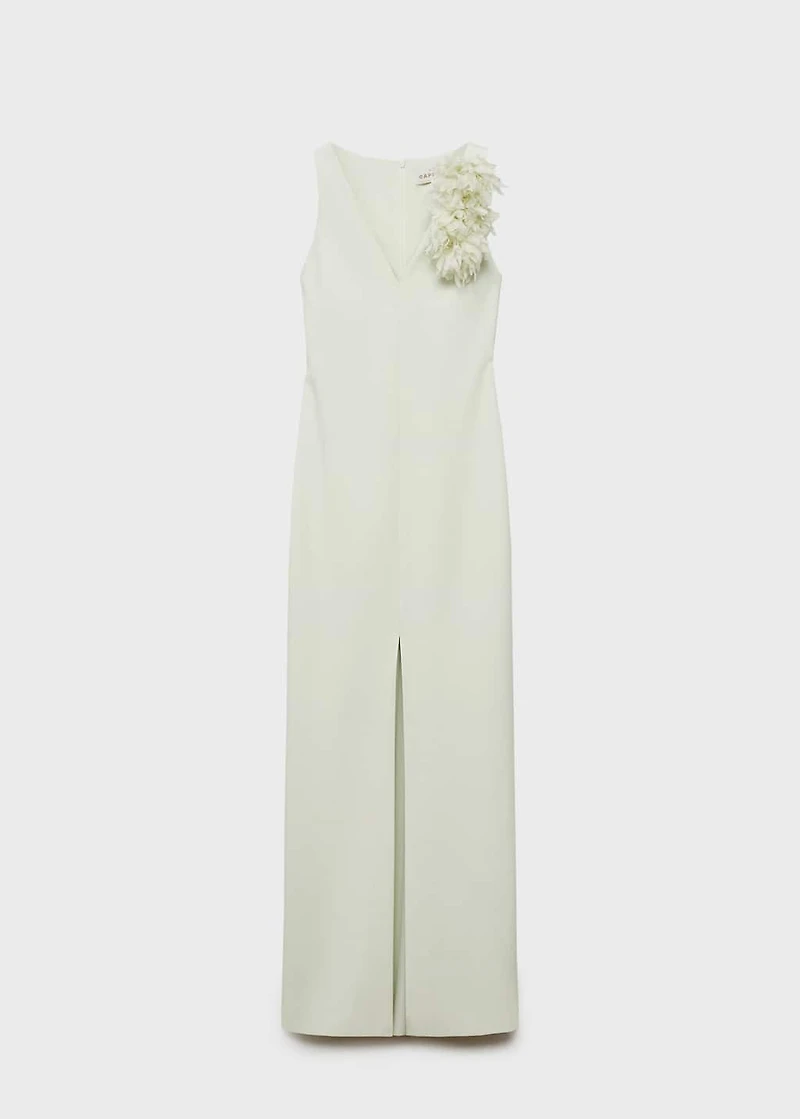 Floral dress with slit detail