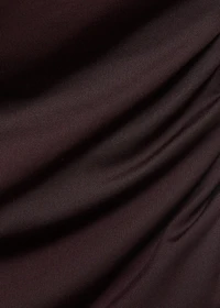 Draped halter top