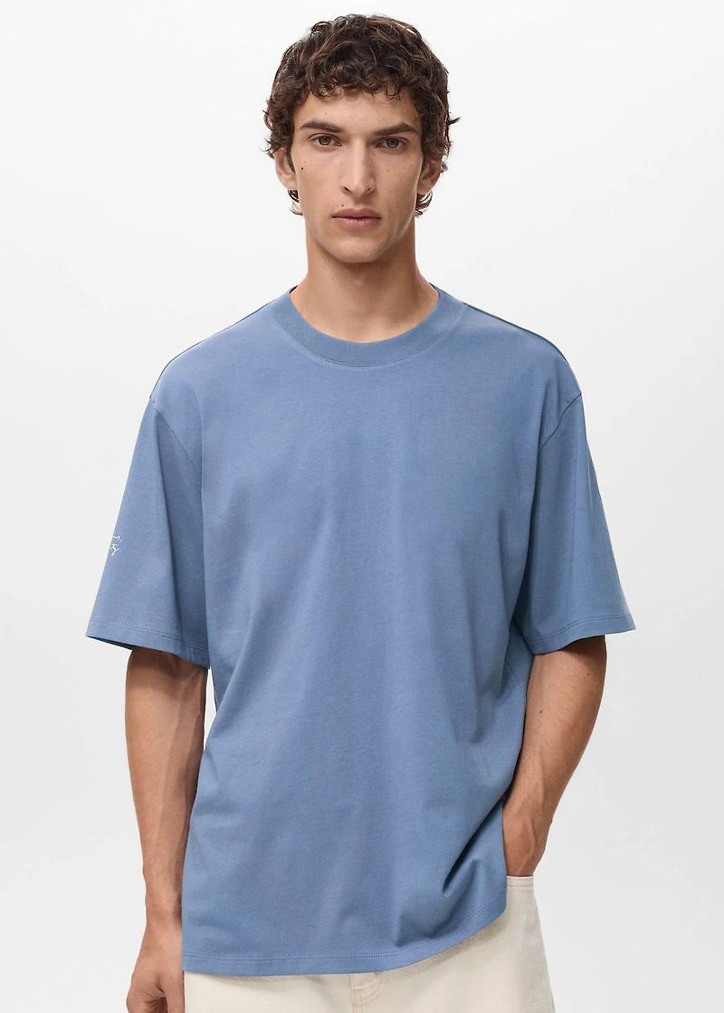 T-shirt with printed patch