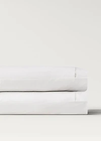 Two cotton percale pillowcases with hemstitch 50x75 cm