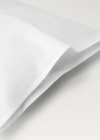 Two cotton percale pillowcases with hemstitch 50x75 cm