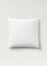 Two cotton percale hemstitched pillowcases 60x60 cm