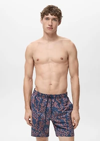 Swimsuit with coral print