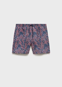 Swimsuit with coral print