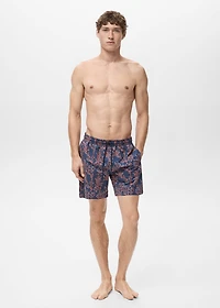 Swimsuit with coral print