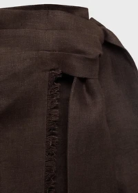 Linen sarong skirt
