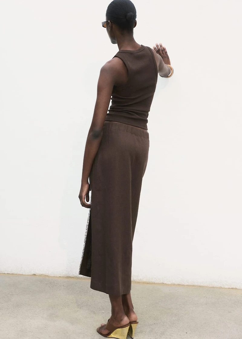 Linen sarong skirt