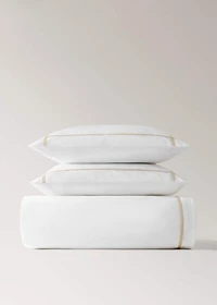 200-thread count percale cotton duvet cover for 180/200 cm bed