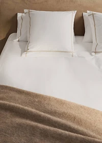 200-thread count percale cotton duvet cover for 180/200 cm bed