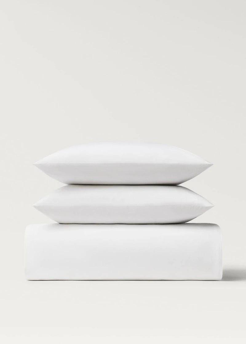 Cotton percale duvet cover for 90cm bed