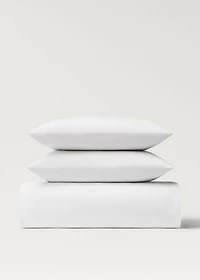 Cotton percale duvet cover for 90cm bed