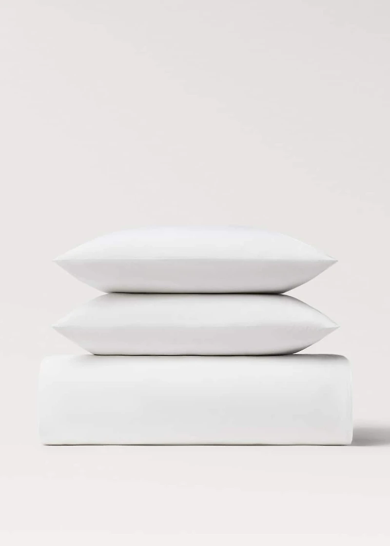 Cotton percale duvet cover for 200 cm bed