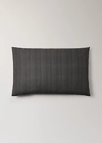 Two percale cotton tailored-print pillowcases 50x75cm