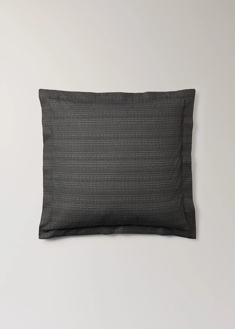 Two percale cotton tailored-print pillowcases 60x60 cm