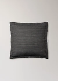Two percale cotton tailored-print pillowcases 60x60 cm