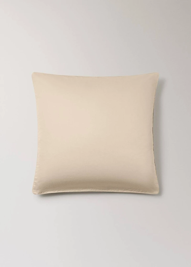 Two 600-thread count cotton satin pillowcases 60x60 cm