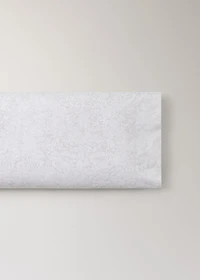Percale cotton floral-print pillowcase 45x110cm