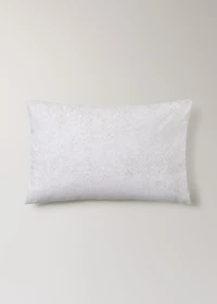 Two cotton percale pillowcases with blurred floral print 50x75 cm