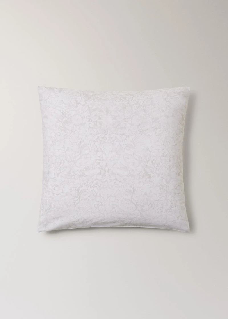 Two percale cotton pillowcases with a blurred floral print 60x60 cm