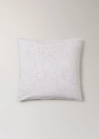 Two percale cotton pillowcases with a blurred floral print 60x60 cm