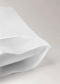 Washed cotton children’s pillowcase with lace ruffle 30x50 cm