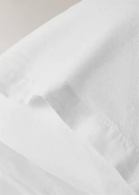 Washed cotton children’s pillowcase with lace ruffle 30x50 cm