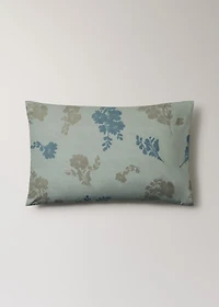 200-thread count percale cotton pillowcase with blurred floral print 50x75 cm