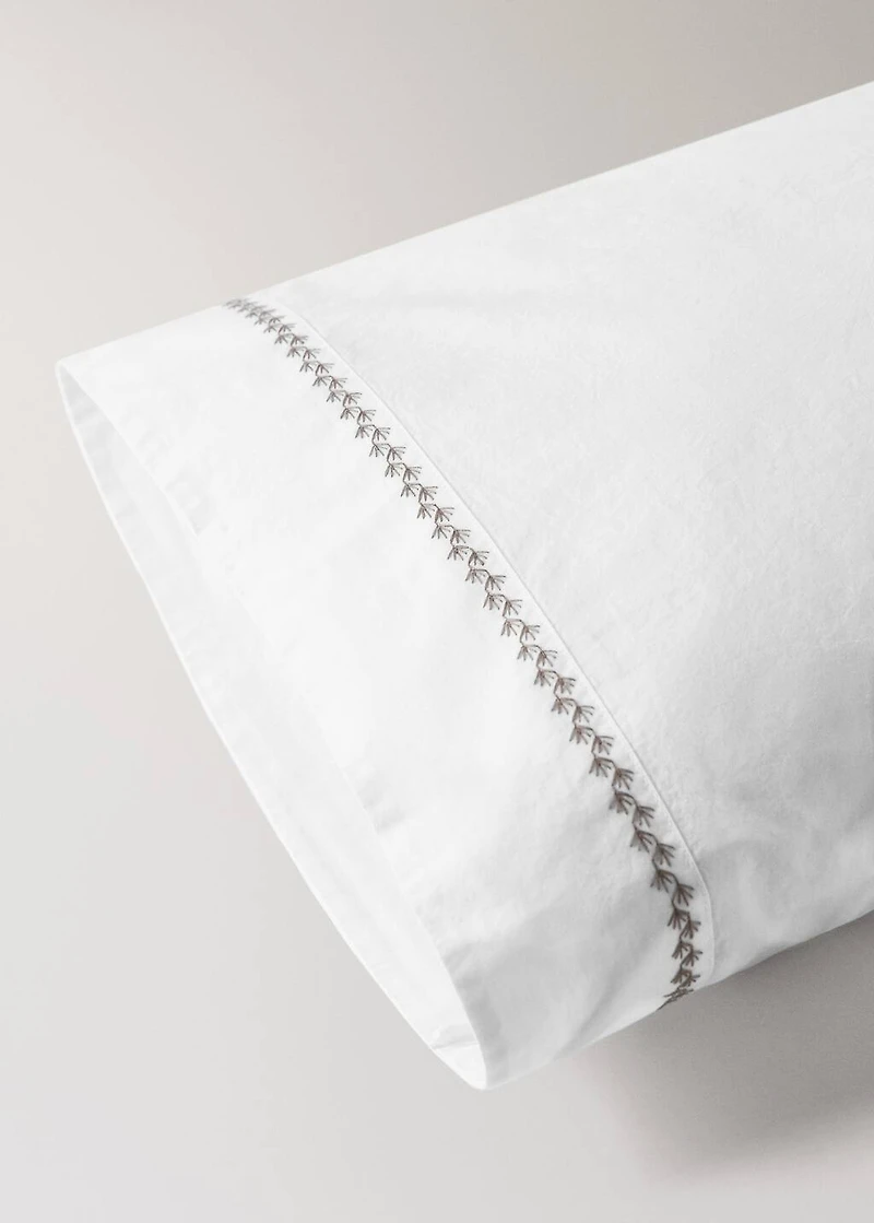 Children's pillow case 200 thread count cotton percale 45x110cm